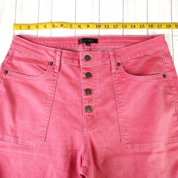 Daily Thread High Rise Cropped Ankle Flare Jeans in Jolie Clay Wash Size 16 NWOT - Picture 8 of 11